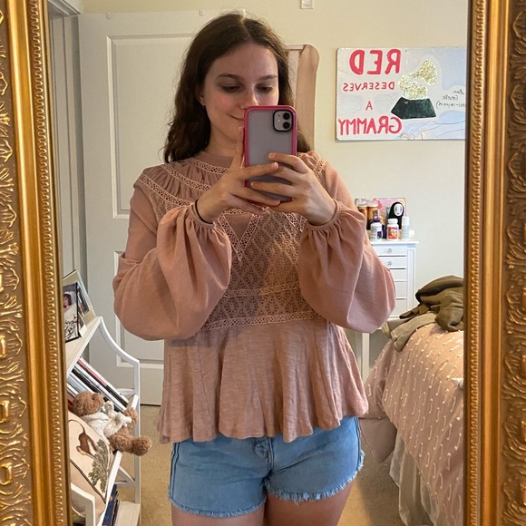 Blush pink blouse - Picture 1 of 4